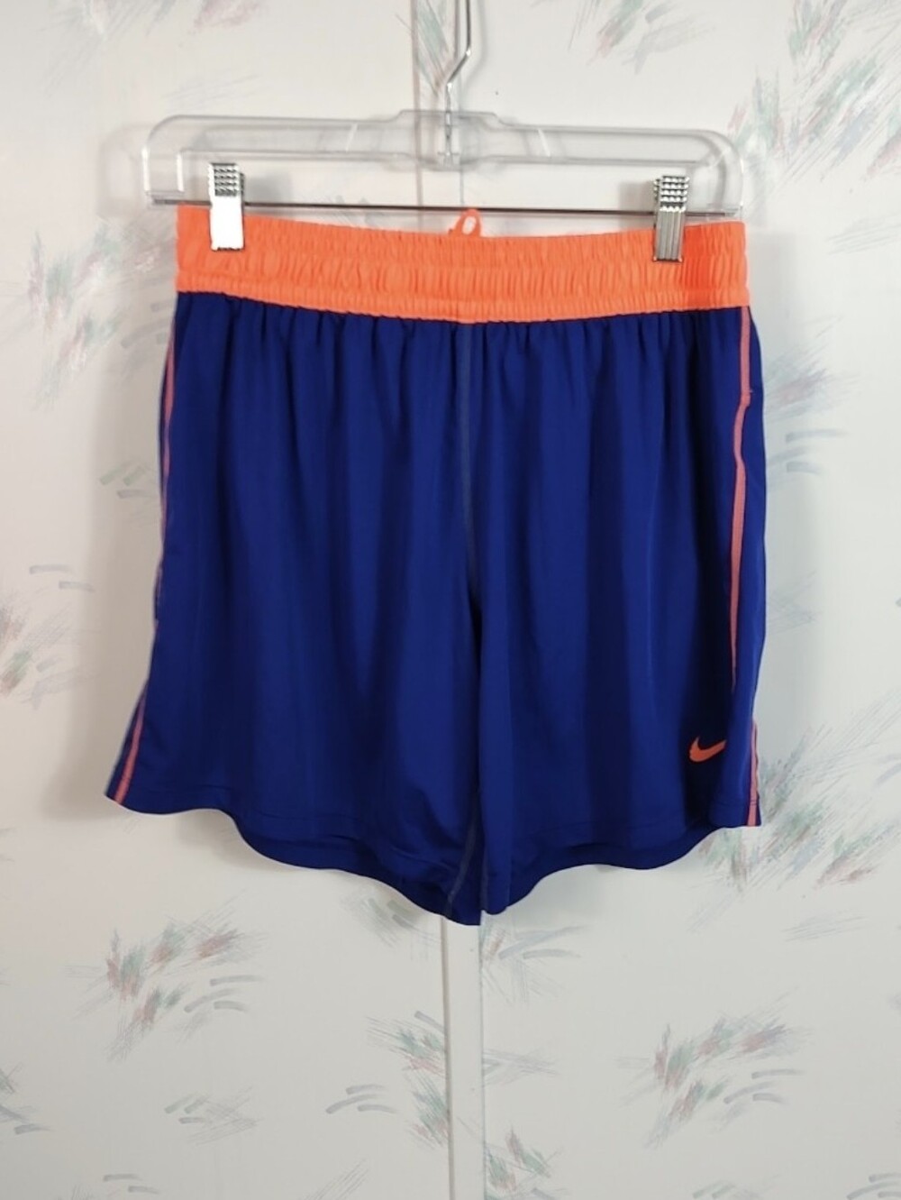 Nike Dri-Fit Training Short Women's Size Medium Blue Orange